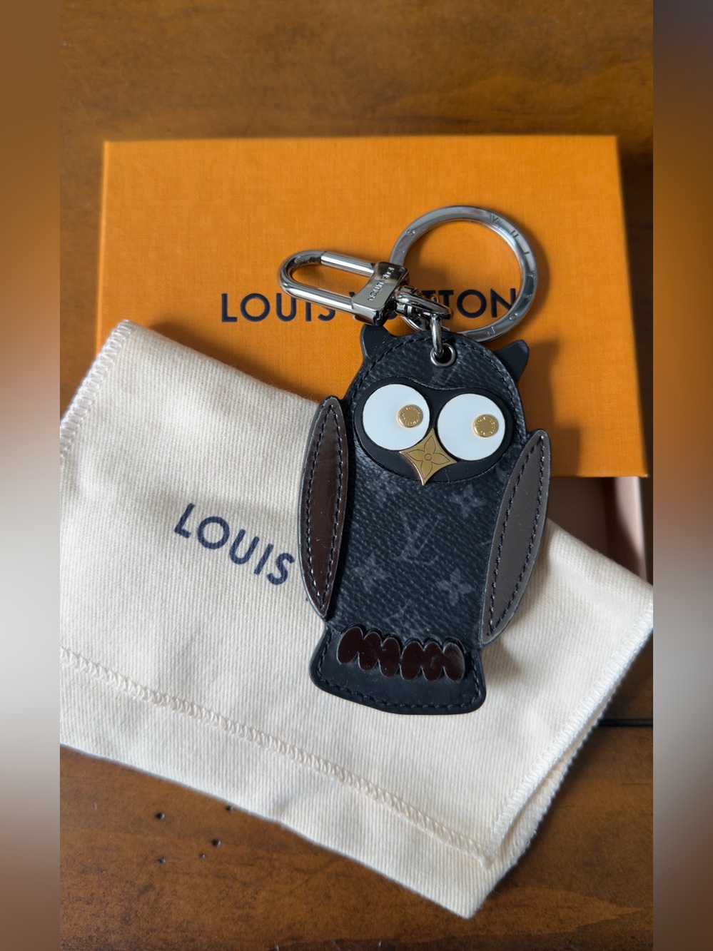 Louis Vuitton Black Owl Bag Charm - Key Chain